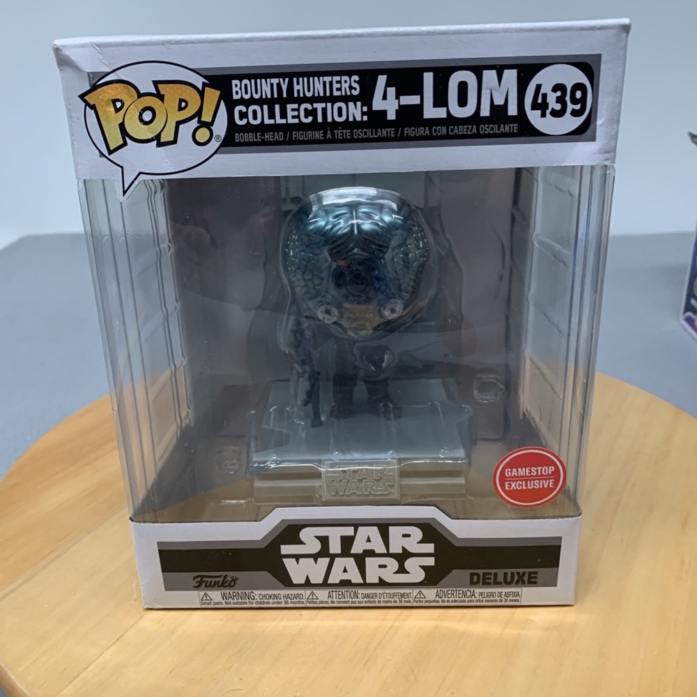 Funko POP DELUXE! Star Wars Bounty Hunters 4-Lom #439 GameStop Exclusive MINT‎